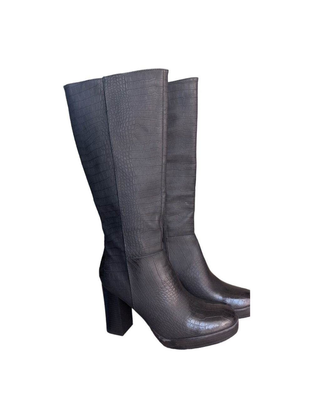 11 ⢠NY & Co ⢠Felicity Reptile Faux Leather Tall Boots